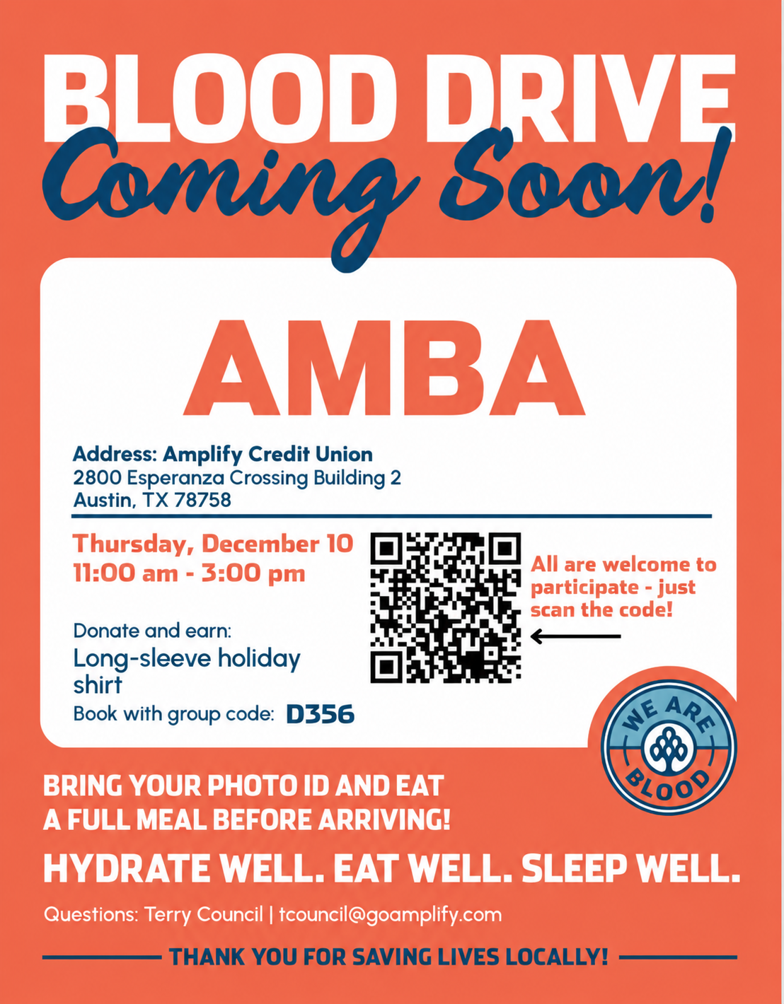 AMBA Blood Drive Coming Soon (1)